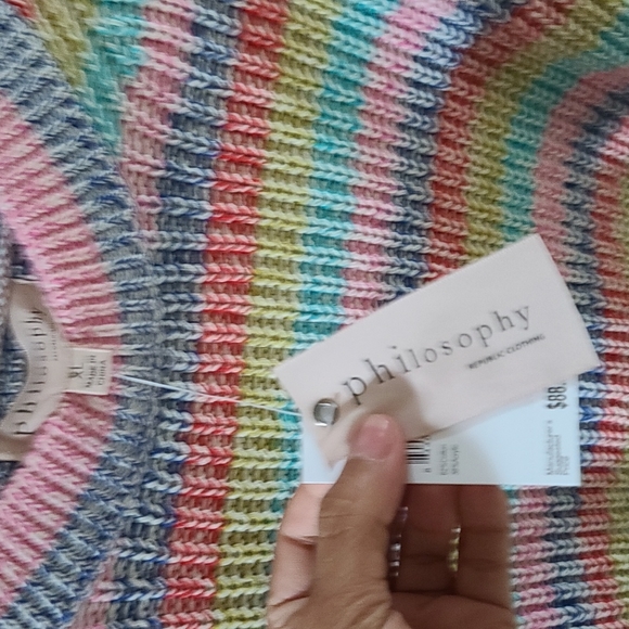 NWT Philosophy Retro Sweater - Picture 2 of 3